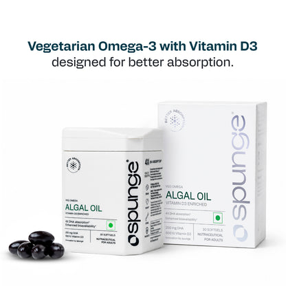 Veg Omega Algal Oil Vitamin D3 Enriched