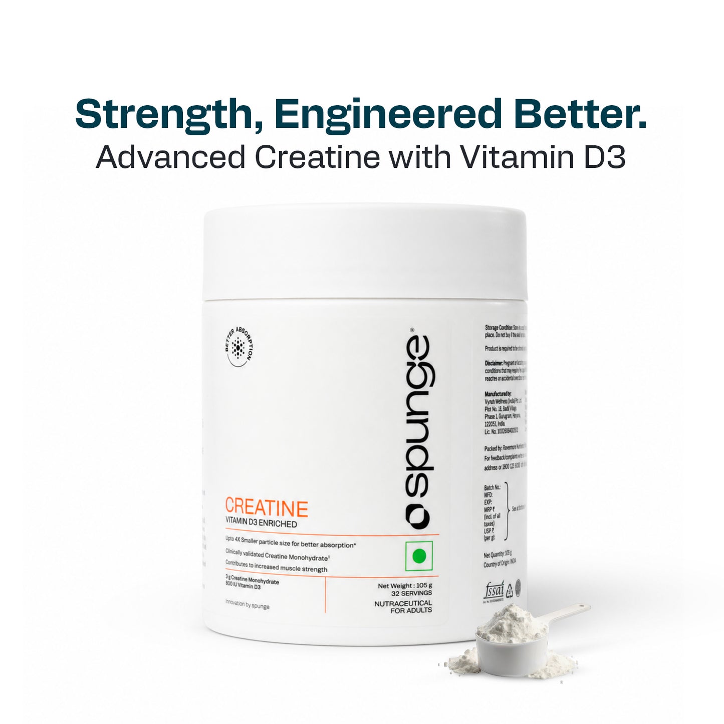 Creatine Vitamin D3 Enriched