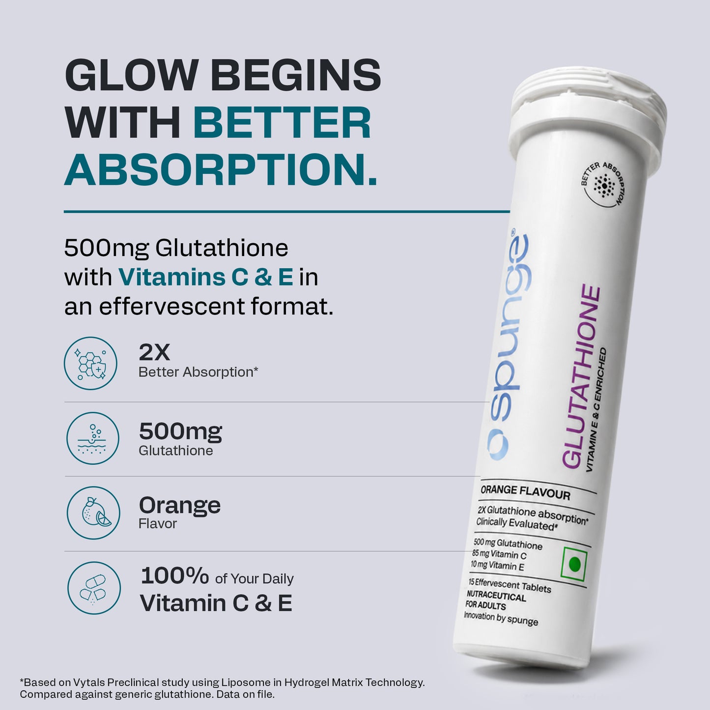 Glutathione Vitamin E & C Enriched