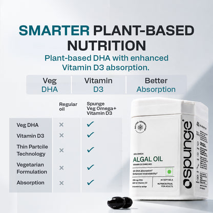 Veg Omega Algal Oil Vitamin D3 Enriched